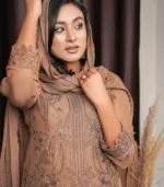 embroidered formal maxi dress