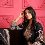 Floral cotton casual dress for women in Pakistan